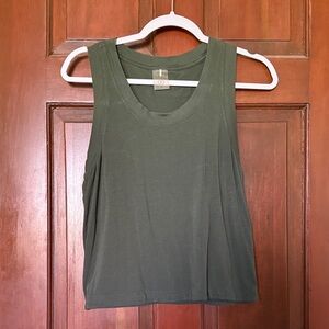 Calia Olive Green Sleeveless Women's Top